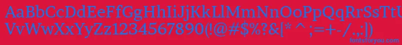 BrawlerRegular Font – Blue Fonts on Red Background