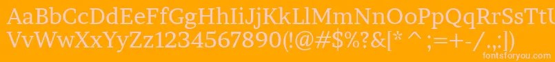 BrawlerRegular Font – Pink Fonts on Orange Background