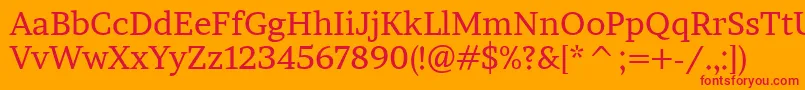 BrawlerRegular Font – Red Fonts on Orange Background