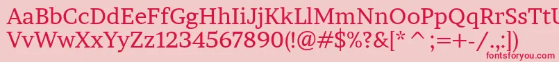 BrawlerRegular Font – Red Fonts on Pink Background