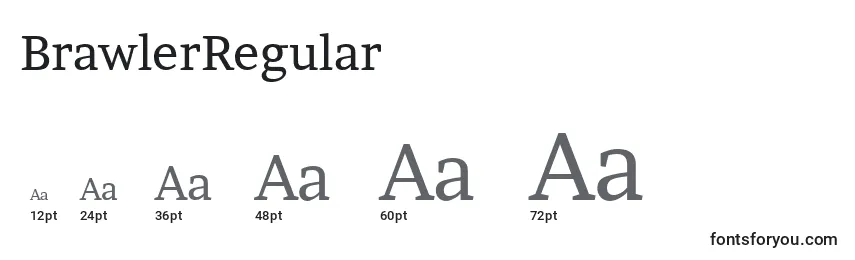 Размеры шрифта BrawlerRegular