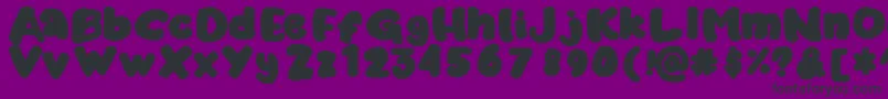 Marshykate Font – Black Fonts on Purple Background