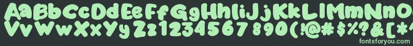 Marshykate Font – Green Fonts on Black Background