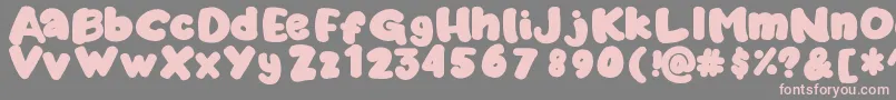 Marshykate Font – Pink Fonts on Gray Background