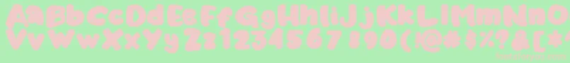 Marshykate Font – Pink Fonts on Green Background