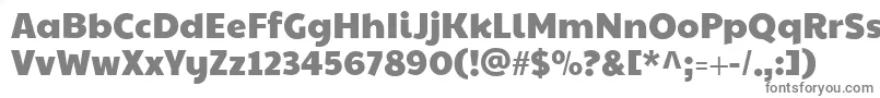 Paytoneone-fontti – harmaat kirjasimet valkoisella taustalla