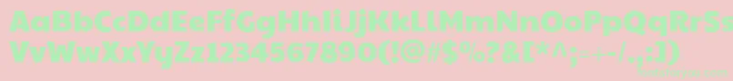Paytoneone Font – Green Fonts on Pink Background