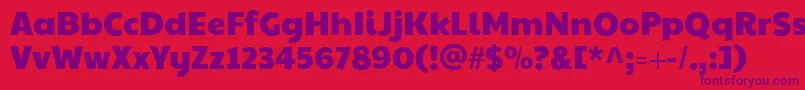 Paytoneone Font – Purple Fonts on Red Background