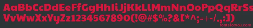 Paytoneone Font – Red Fonts on Black Background
