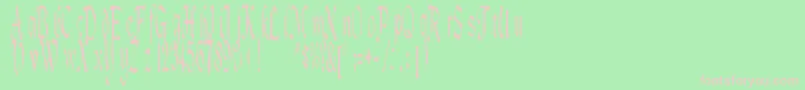 Lotharus Font – Pink Fonts on Green Background