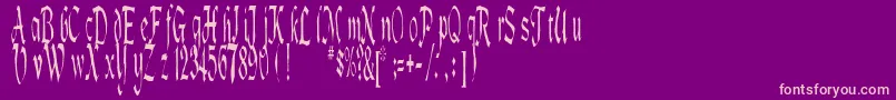 More about Lotharus Font Lotharus Font – Pink Fonts on Purple Background
