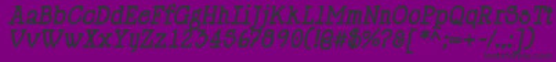 HappyPhantomBoldItalic Font – Black Fonts on Purple Background