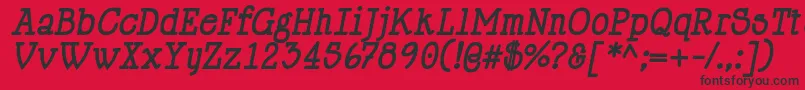 HappyPhantomBoldItalic Font – Black Fonts on Red Background