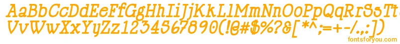 HappyPhantomBoldItalic-Schriftart – Orangefarbene Schriften