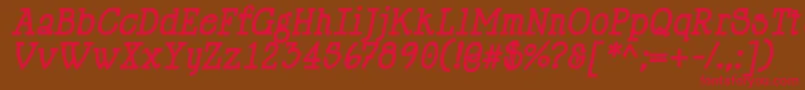 HappyPhantomBoldItalic Font – Red Fonts on Brown Background