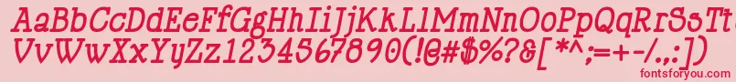 fuente HappyPhantomBoldItalic – Fuentes Rojas Sobre Fondo Rosa