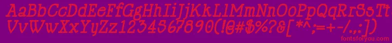 HappyPhantomBoldItalic Font – Red Fonts on Purple Background