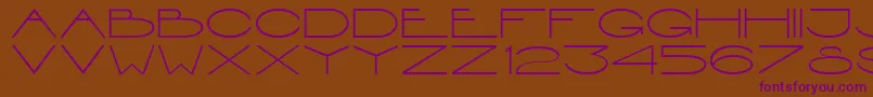 Interdimensional Font – Purple Fonts on Brown Background