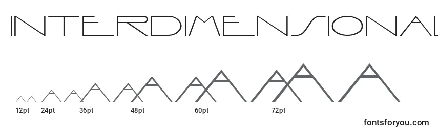 Interdimensional Font Sizes