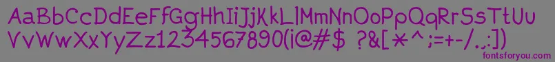 Aprim Font – Purple Fonts on Gray Background