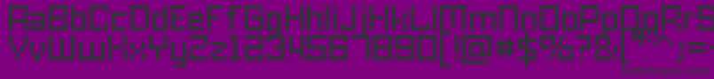 SkaCubic0175Ce Font – Black Fonts on Purple Background