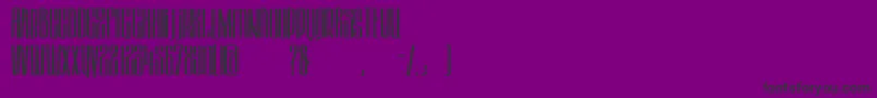 HektorRegular Font – Black Fonts on Purple Background