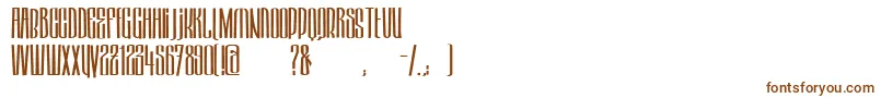 Шрифт HektorRegular – коричневые шрифты на белом фоне