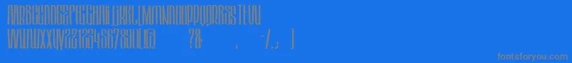 HektorRegular Font – Gray Fonts on Blue Background