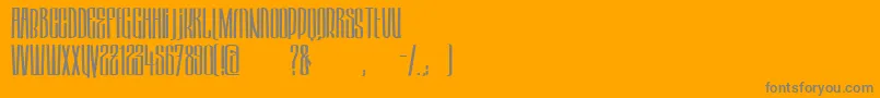 fuente HektorRegular – Fuentes Grises Sobre Fondo Naranja