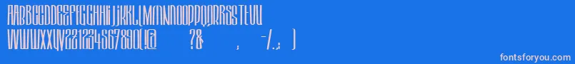 HektorRegular Font – Pink Fonts on Blue Background