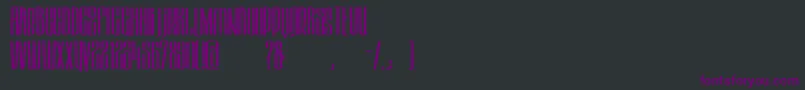 Шрифт HektorRegular – фиолетовые шрифты на чёрном фоне