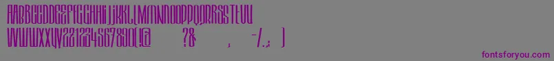 HektorRegular-fontti – violetit fontit harmaalla taustalla