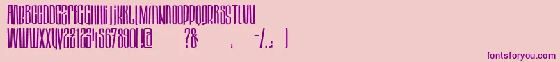 HektorRegular-fontti – violetit fontit vaaleanpunaisella taustalla