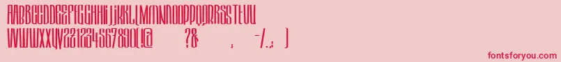 HektorRegular Font – Red Fonts on Pink Background