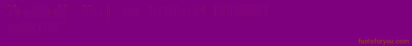 Шрифт Wonderlust – коричневые шрифты на фиолетовом фоне