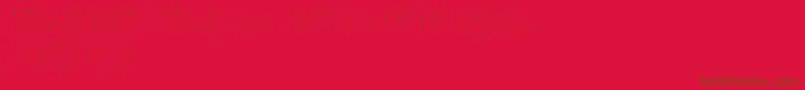 Czcionka Wonderlust – brązowe czcionki na czerwonym tle