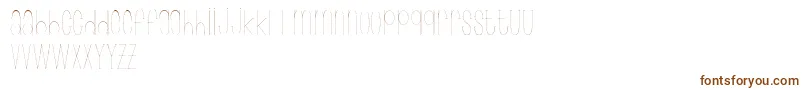 Wonderlust-fontti – ruskeat fontit valkoisella taustalla