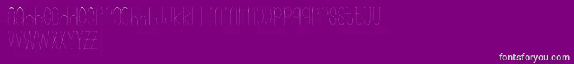 Wonderlust-fontti – vihreät fontit violetilla taustalla