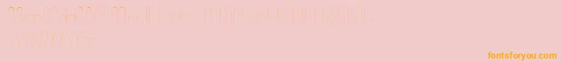 Wonderlust-fontti – oranssit fontit vaaleanpunaisella taustalla