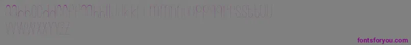Wonderlust Font – Purple Fonts on Gray Background