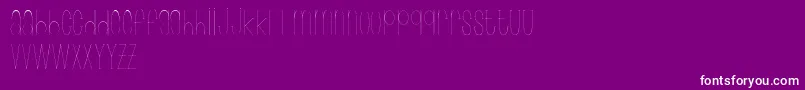 Wonderlust-Schriftart – Weiße Schriften auf violettem Hintergrund