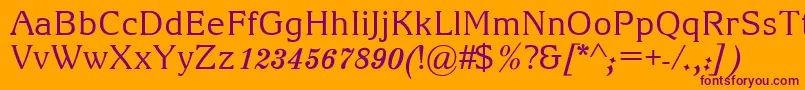 ArianGrqi Font – Purple Fonts on Orange Background