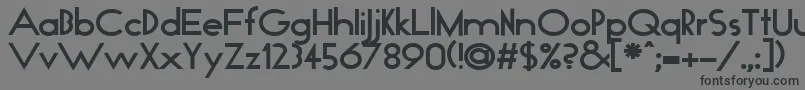 GeoBold-Schriftart – Schwarze Schriften auf grauem Hintergrund