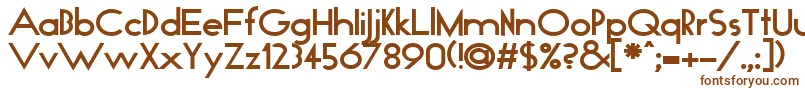 Шрифт GeoBold – коричневые шрифты на белом фоне
