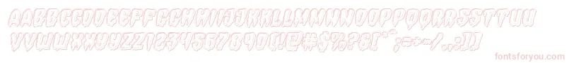 Hemogoblinengraveital Font – Pink Fonts on White Background