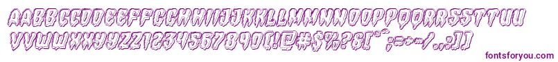 Hemogoblinengraveital Font – Purple Fonts on White Background