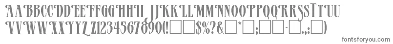 Mazam-fontti – harmaat kirjasimet valkoisella taustalla