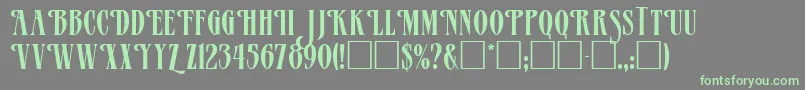 Mazam Font – Green Fonts on Gray Background