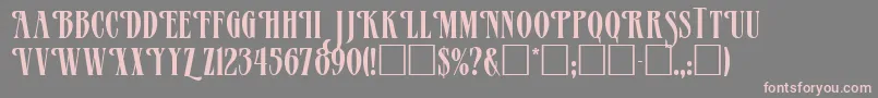 フォントMazam – 灰色の背景にピンクのフォント