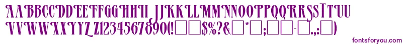 Mazam-fontti – violetit fontit valkoisella taustalla